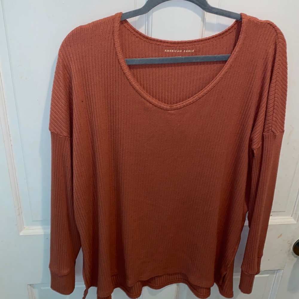 American eagle long sleeve top sweater material